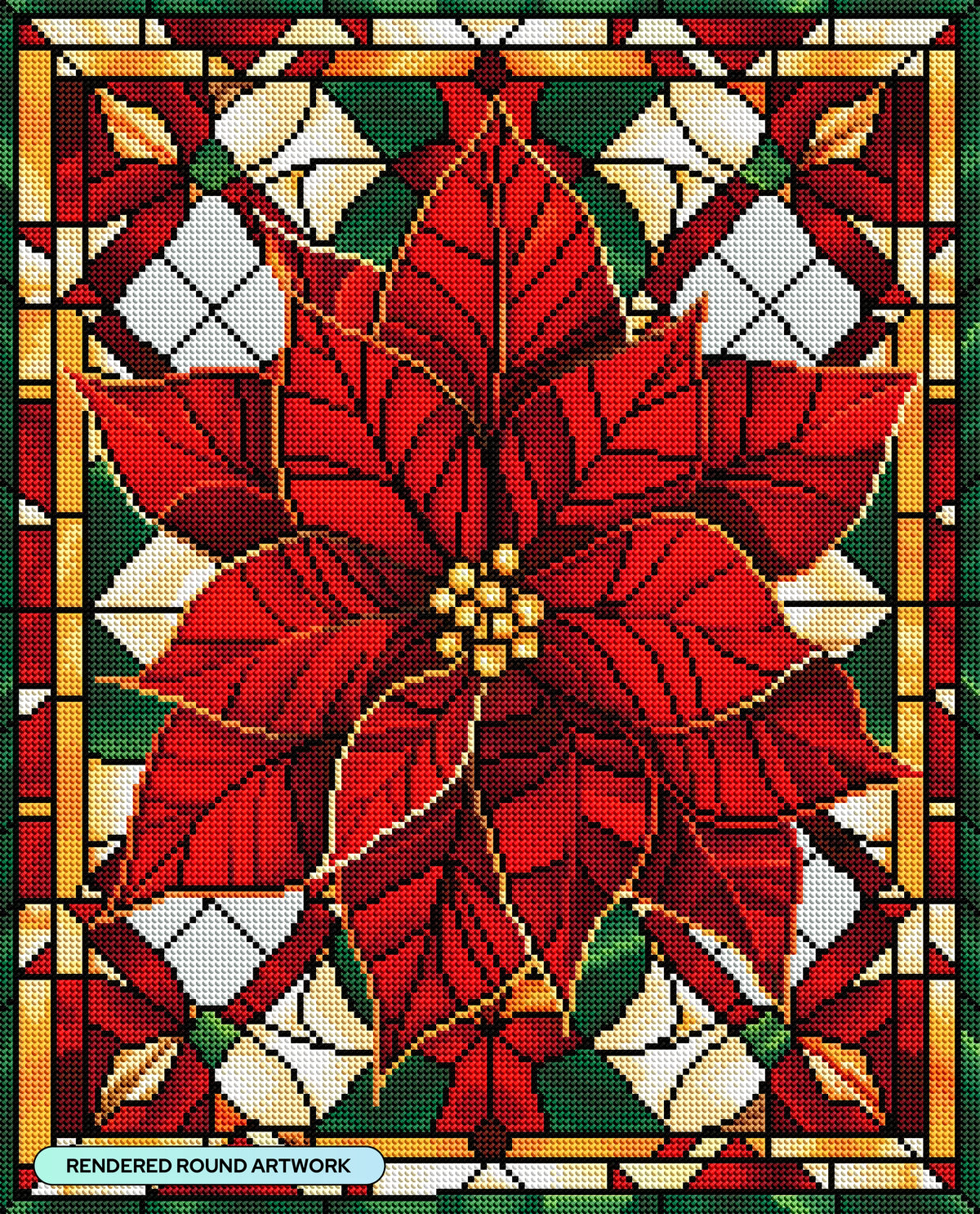 Poinsettia Window
