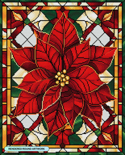 Poinsettia Window