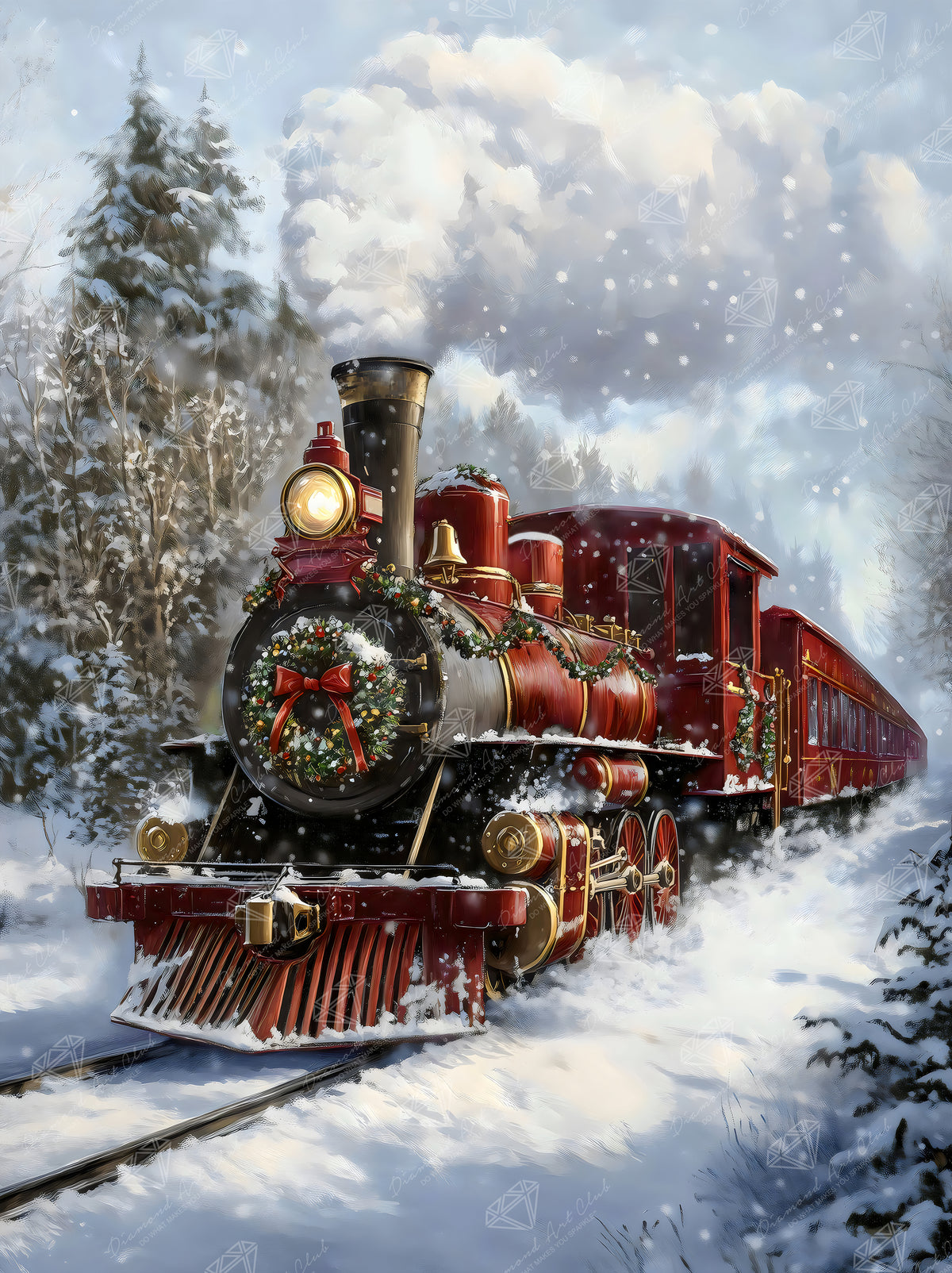 Red Christmas Train