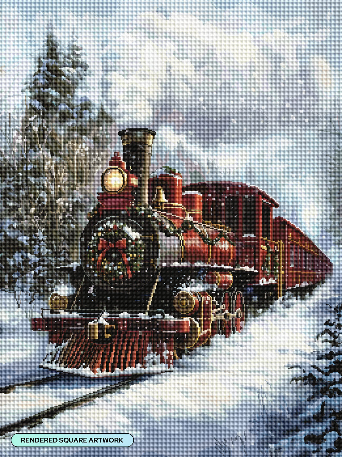 Red Christmas Train