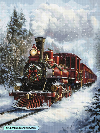 Red Christmas Train