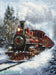 Red Christmas Train Diamond Painting Kit – Diamond Art Club