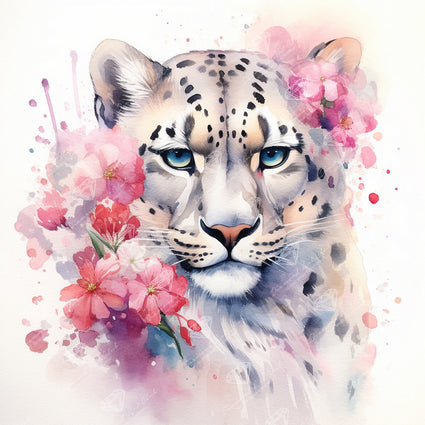 Spotted Floral Leopard