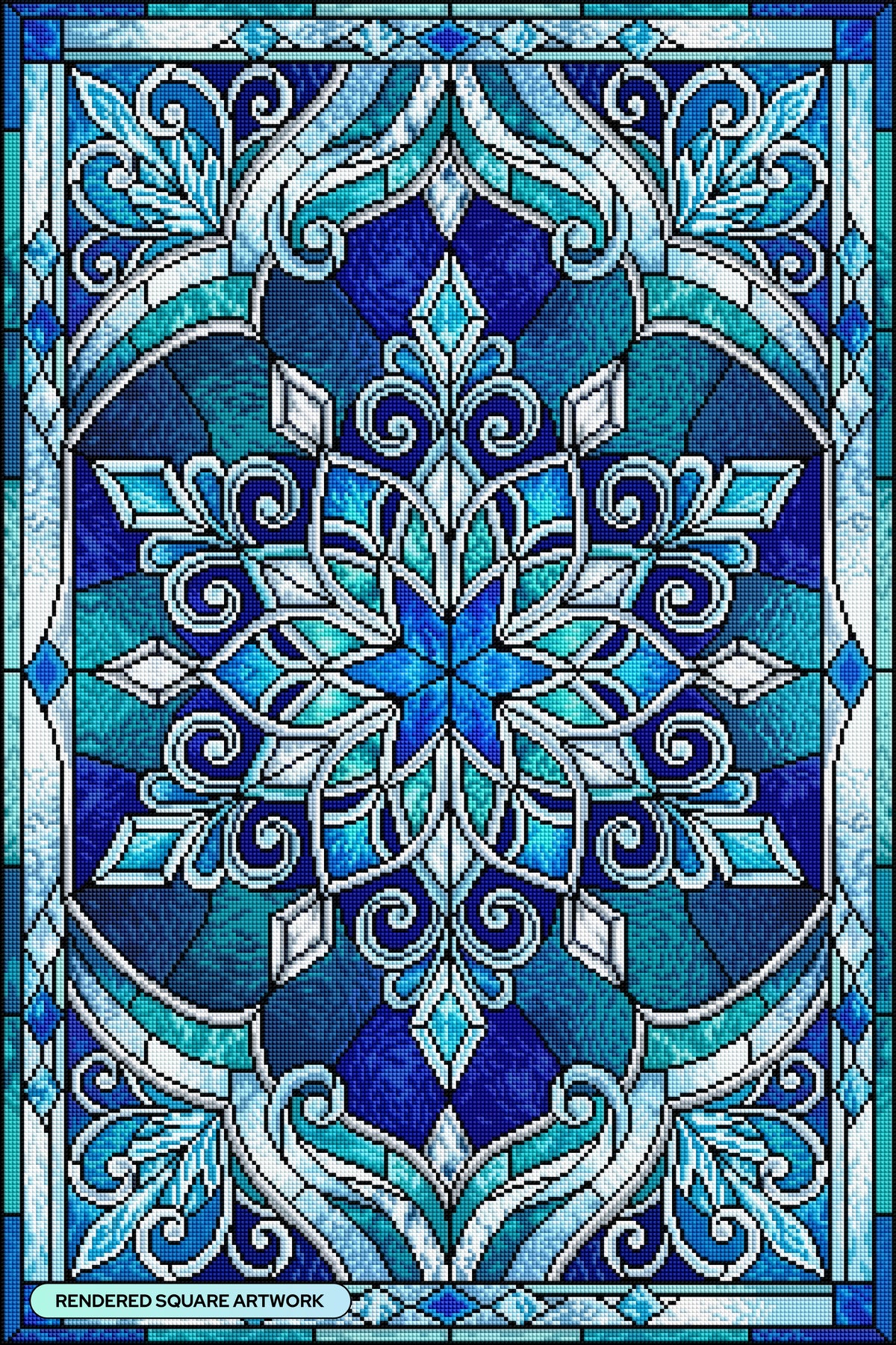 Stained Glass Snowflake