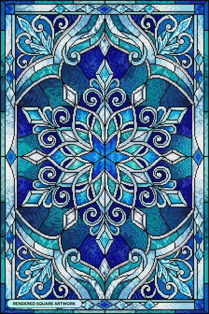 Stained Glass Snowflake