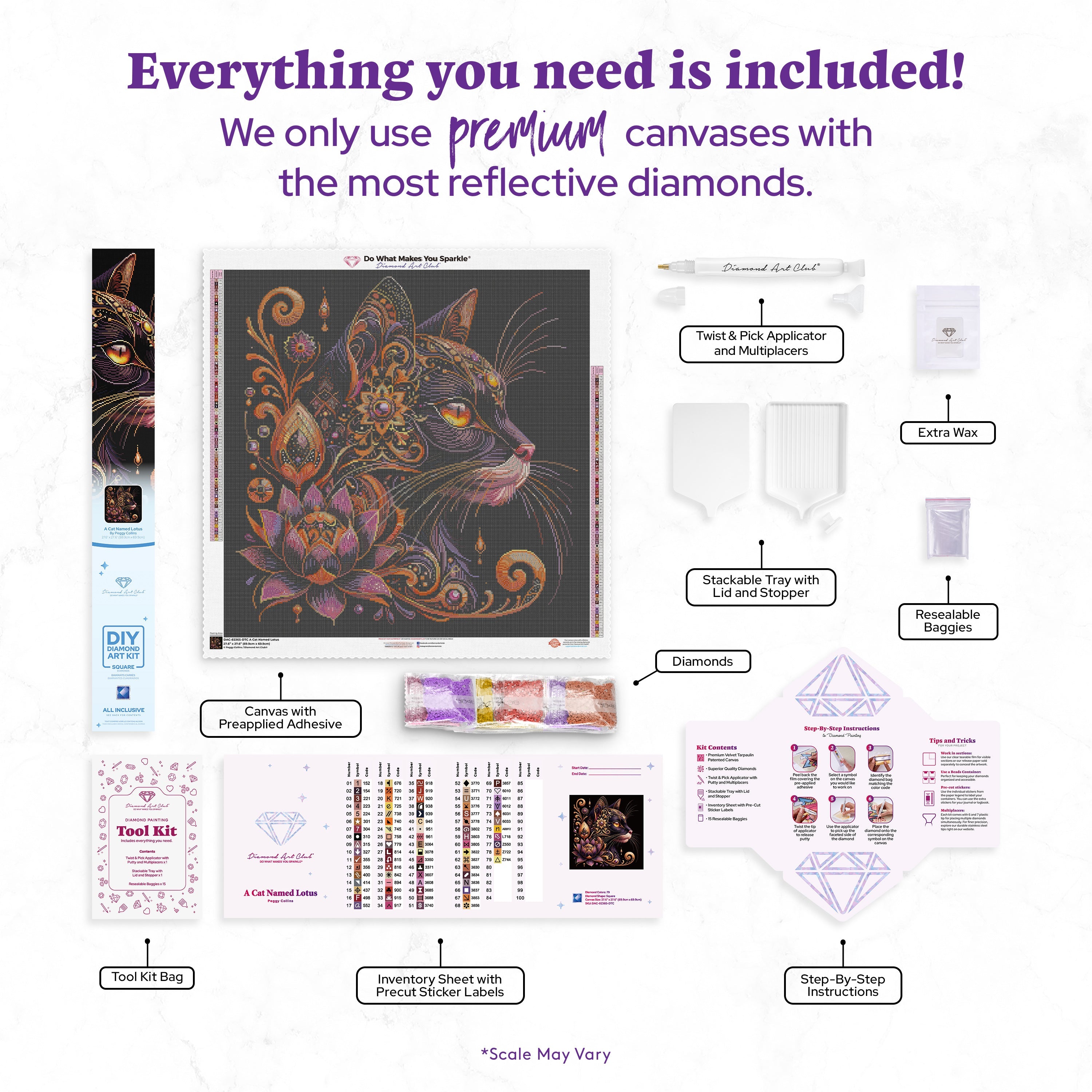 ロータス&CAT✧オルゴナイト♥Milkyさま♥おまとめ♥専用です ロータスという名の猫 ダイヤモンドペインティングキット – Diamond