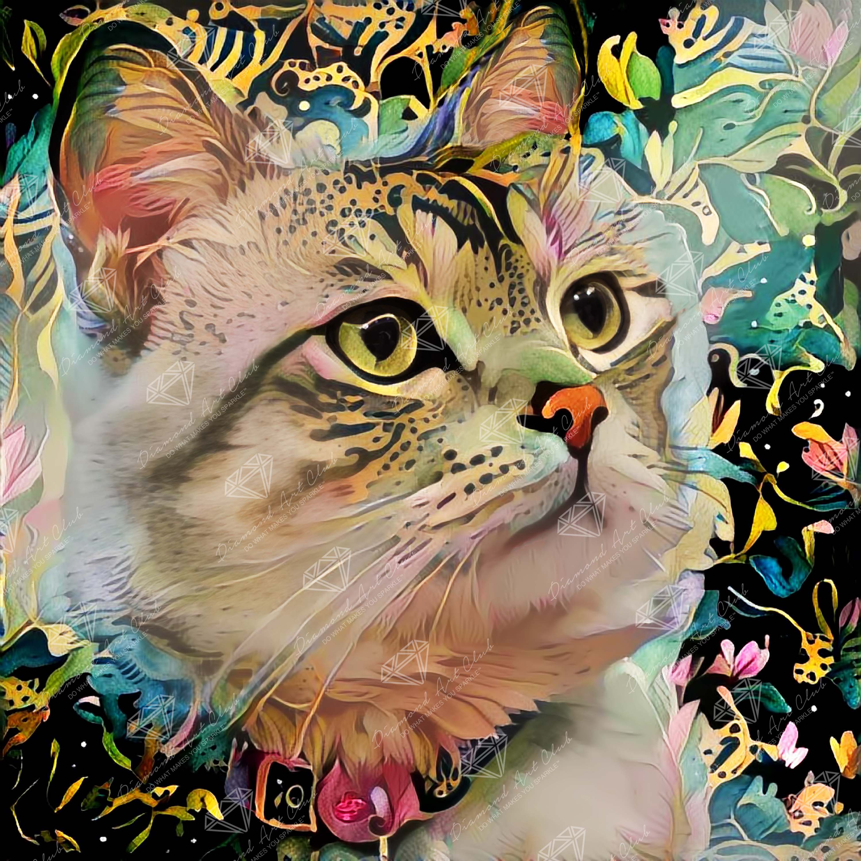 ダイヤモンドアートクラブ　ACatNamedPetunia A Cat Named Petunia – Diamond Art Club