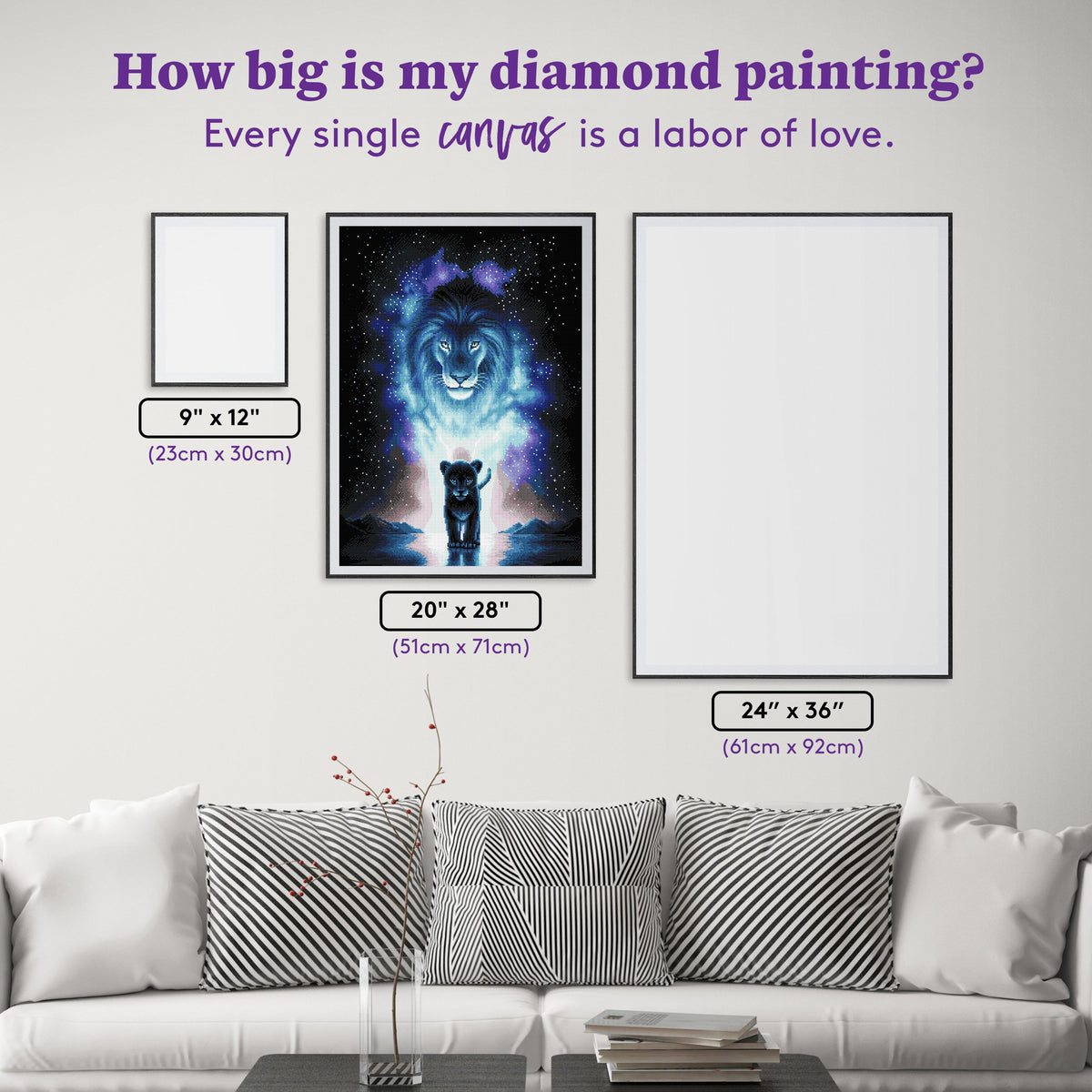 Diamond Painting A King's Path 20" x 28″ (51cm x 71cm) / Square With 30 Colors Including 2 ABs / 56,000