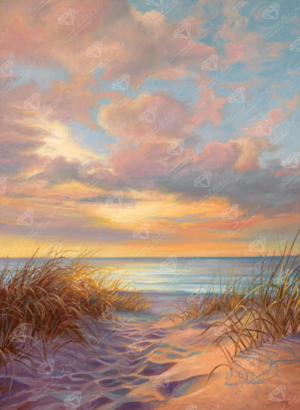 Diamond Painting A Moment of Tranquility 22" x 30" (55.6cm x 75.9cm) / Round with 74 Colors including 1 AB and 3 Fairy Dust Diamonds / 55,752