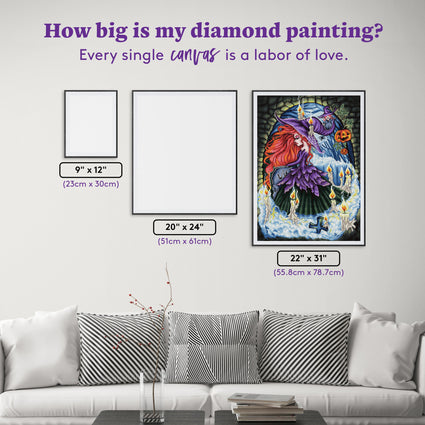 Diamond Painting A Special Night 22" x 31" (55.8cm x 78.7cm) / Square With 57 Colors Including 4 ABs and 1 Fairy Dust Diamonds / 70,784