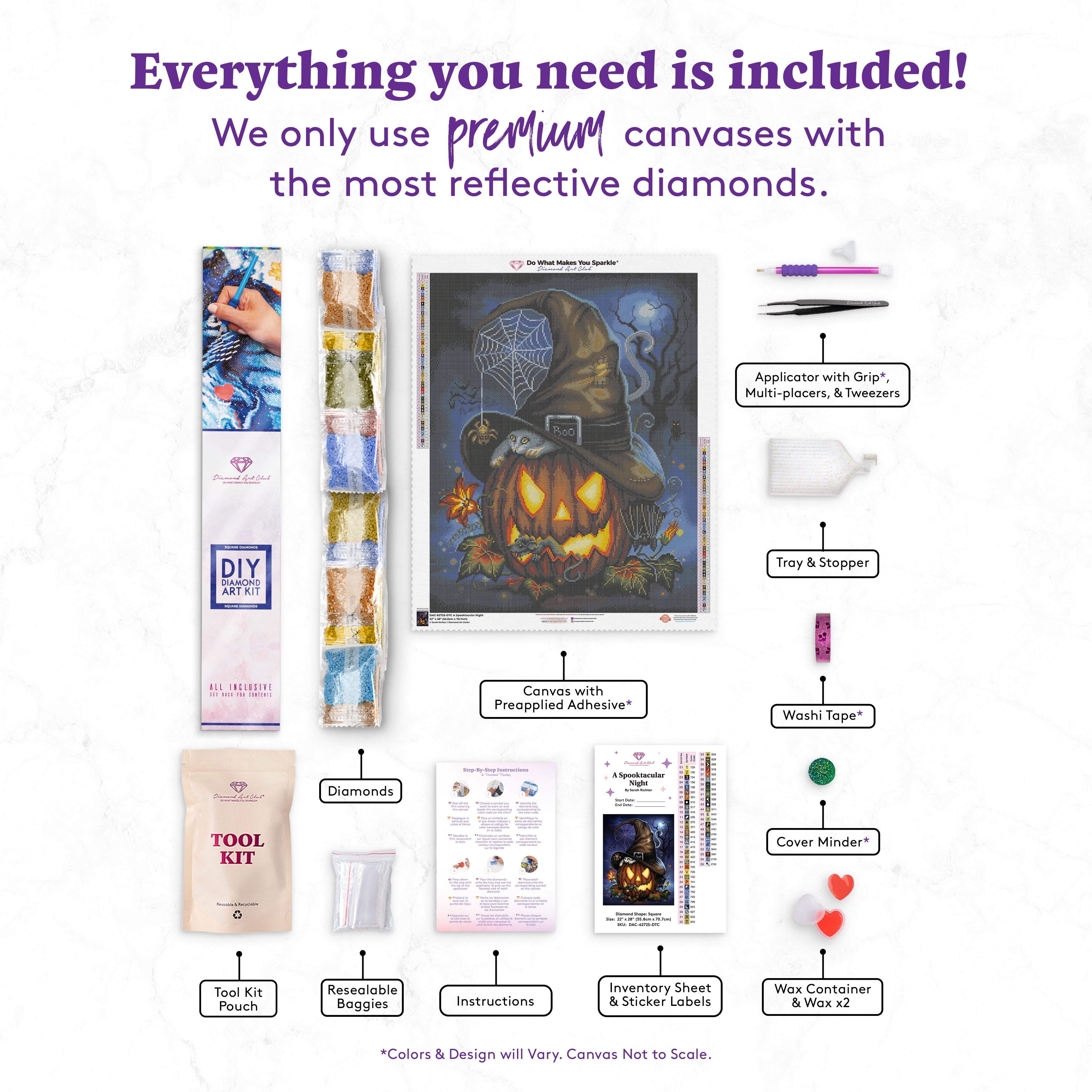 A Spooktacular Night Diamond Painting Kit – Diamond Art Club