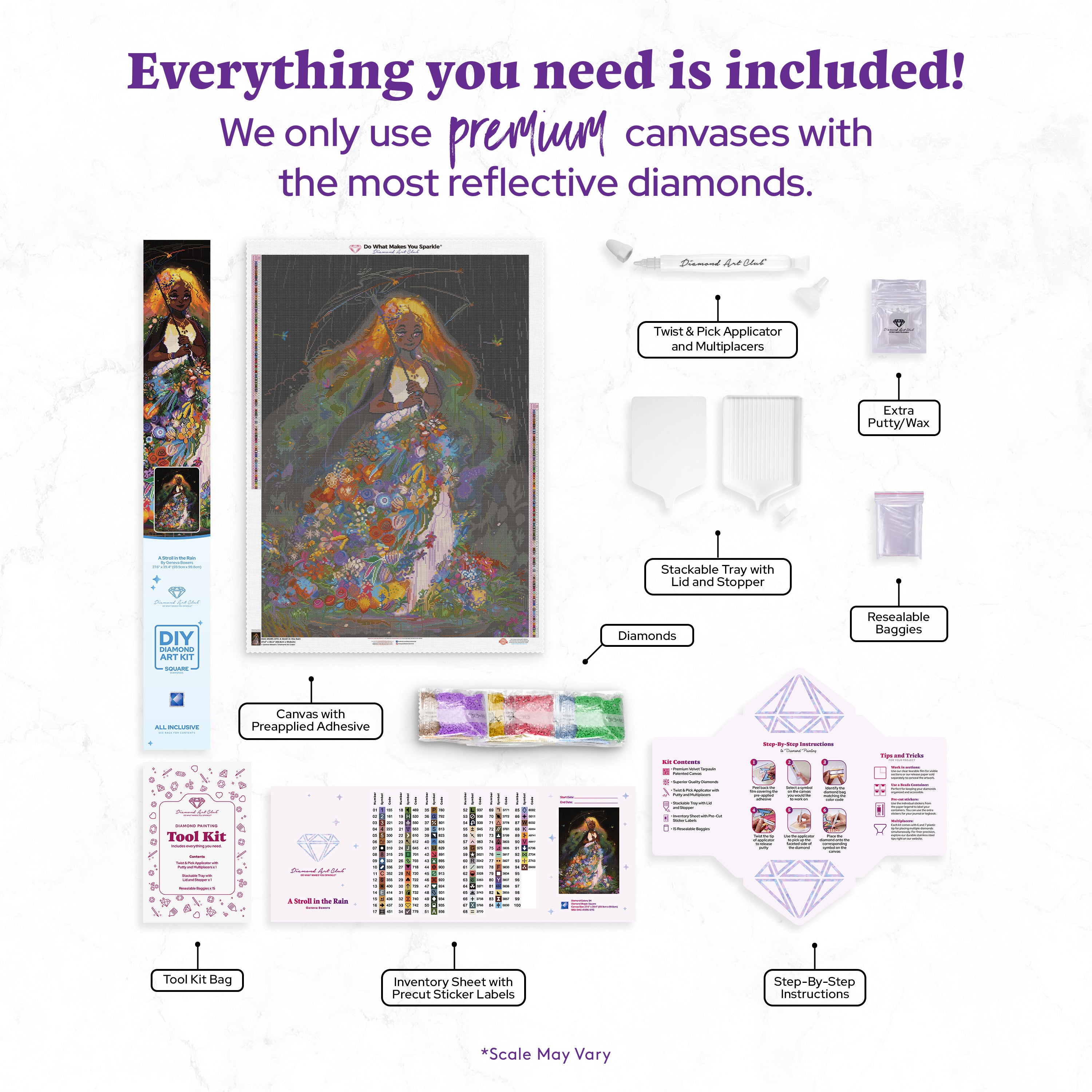 A Stroll in the Rain – Diamond Art Club
