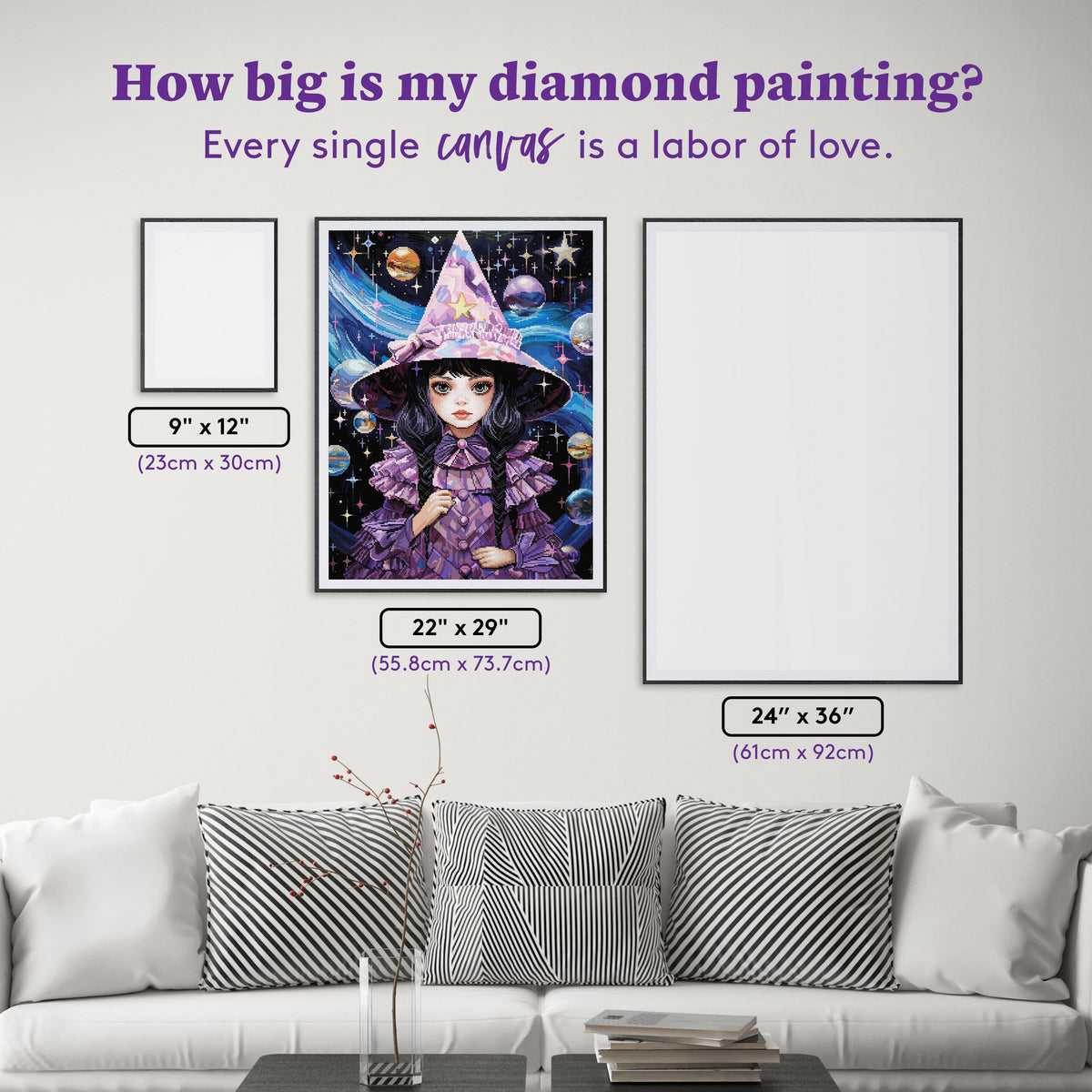 Diamond Painting A Visionary 22" x 29" (55.8cm x 73.7cm) / Square with 101 Colors including 3 ABs and 4 Fairy Dust Diamonds / 66,304