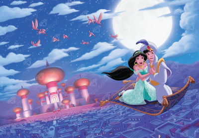 Diamond Painting A Whole New World 39.8" x 27.6" (100.8cm x 69.9cm) / Square with 71 Colors including 1 AB and 1 Electro Diamond and 6 Fairy Dust Diamonds / 113,805