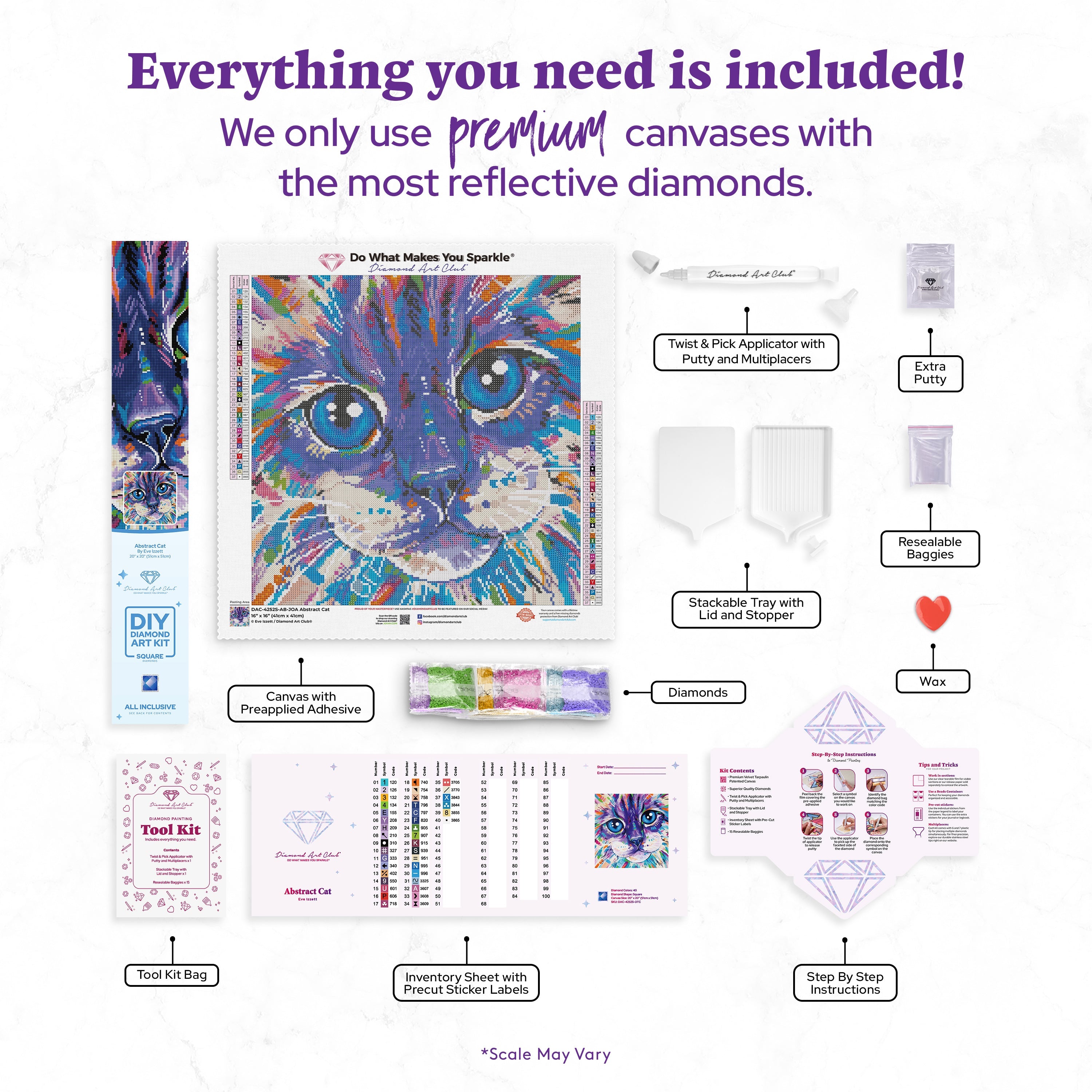 Abstract Cat – Diamond Art Club