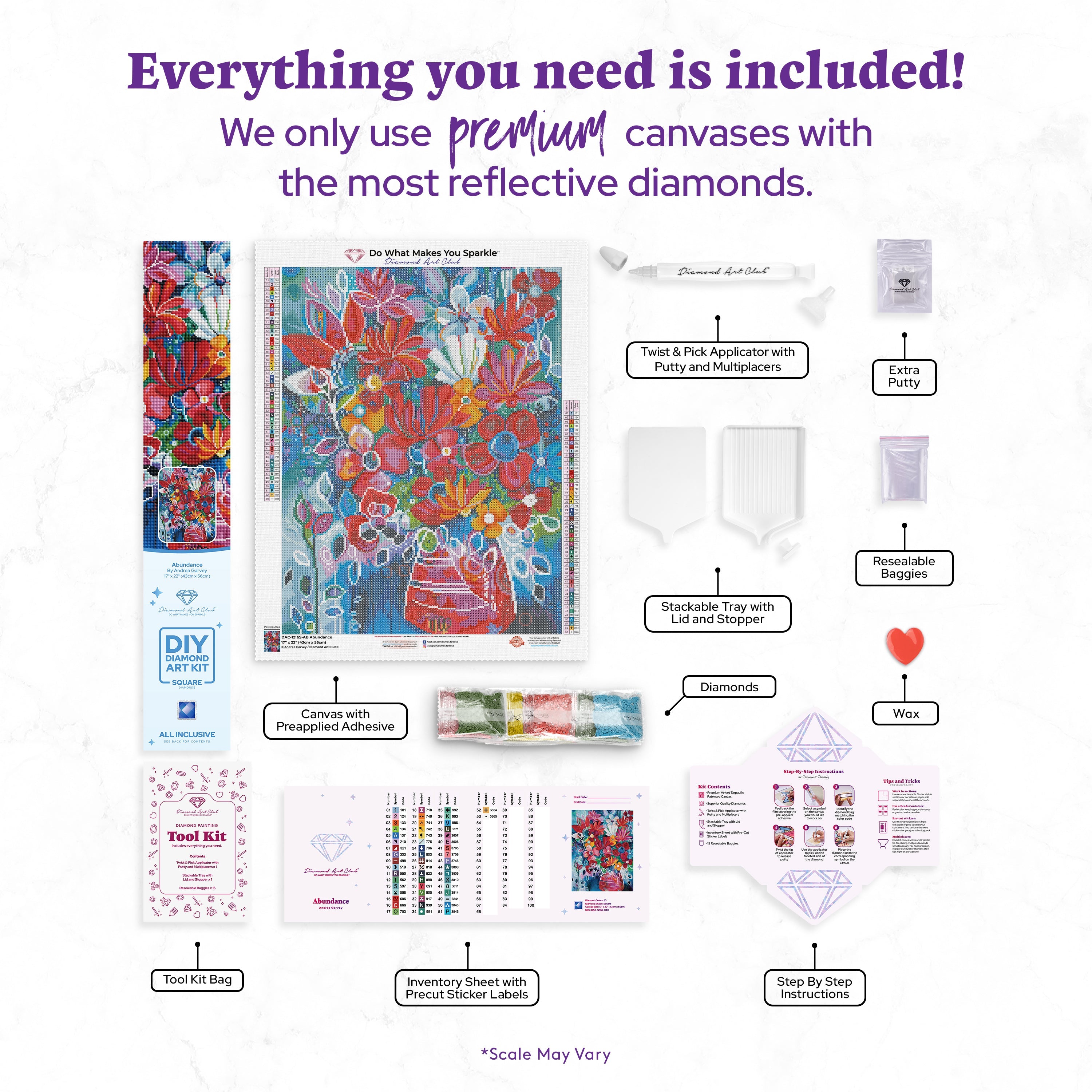 ダイヤモンドアートクラブ Abundant Blossoms Amazon.com: DIAMOND ART