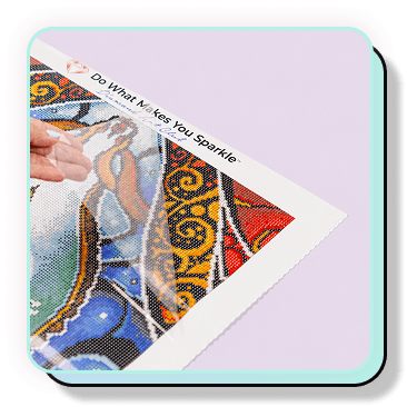 Pre-printed adhesive canvas