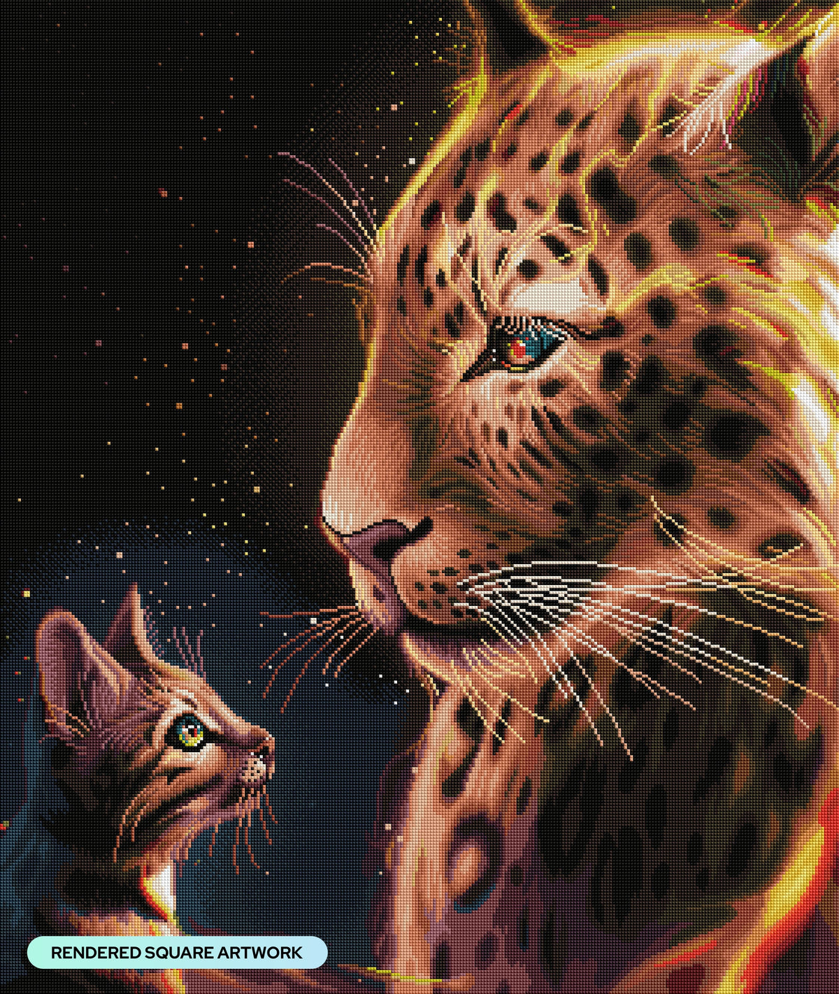 Diamond Painting Admiration 27.6" x 32.7" (70cm x 83cm) / Square with 43 Colors including 2 ABs and 2 Fairy Dust Diamonds / 93,573