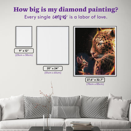 Diamond Painting Admiration 27.6" x 32.7" (70cm x 83cm) / Square with 43 Colors including 2 ABs and 2 Fairy Dust Diamonds / 93,573