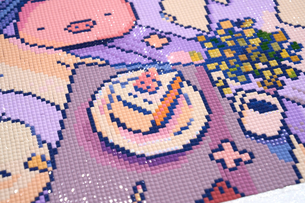 Diamond Painting Afternoon Tea 23.6" x 29.5" (60cm x 74.9cm) / Square With 72 Colors Including 2 ABs and 1 Frosted Diamond and 3 Fairy Dust Diamonds / 72,541
