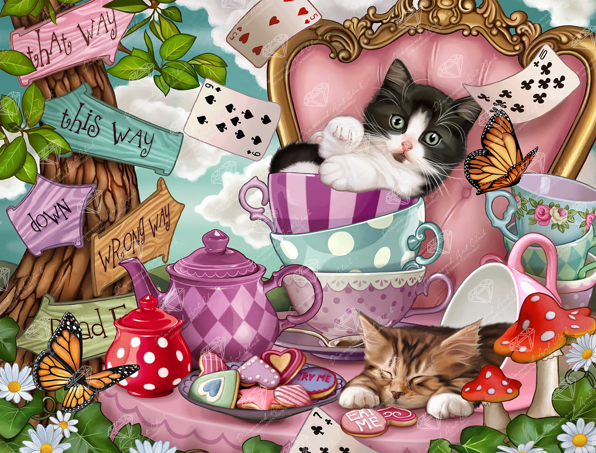 Diamond Painting Alice 31.1" x 23.6" (78.9cm x 60cm) / Square with 80 Colors including 2 ABs and 5 Fairy Dust Diamonds / 76,397