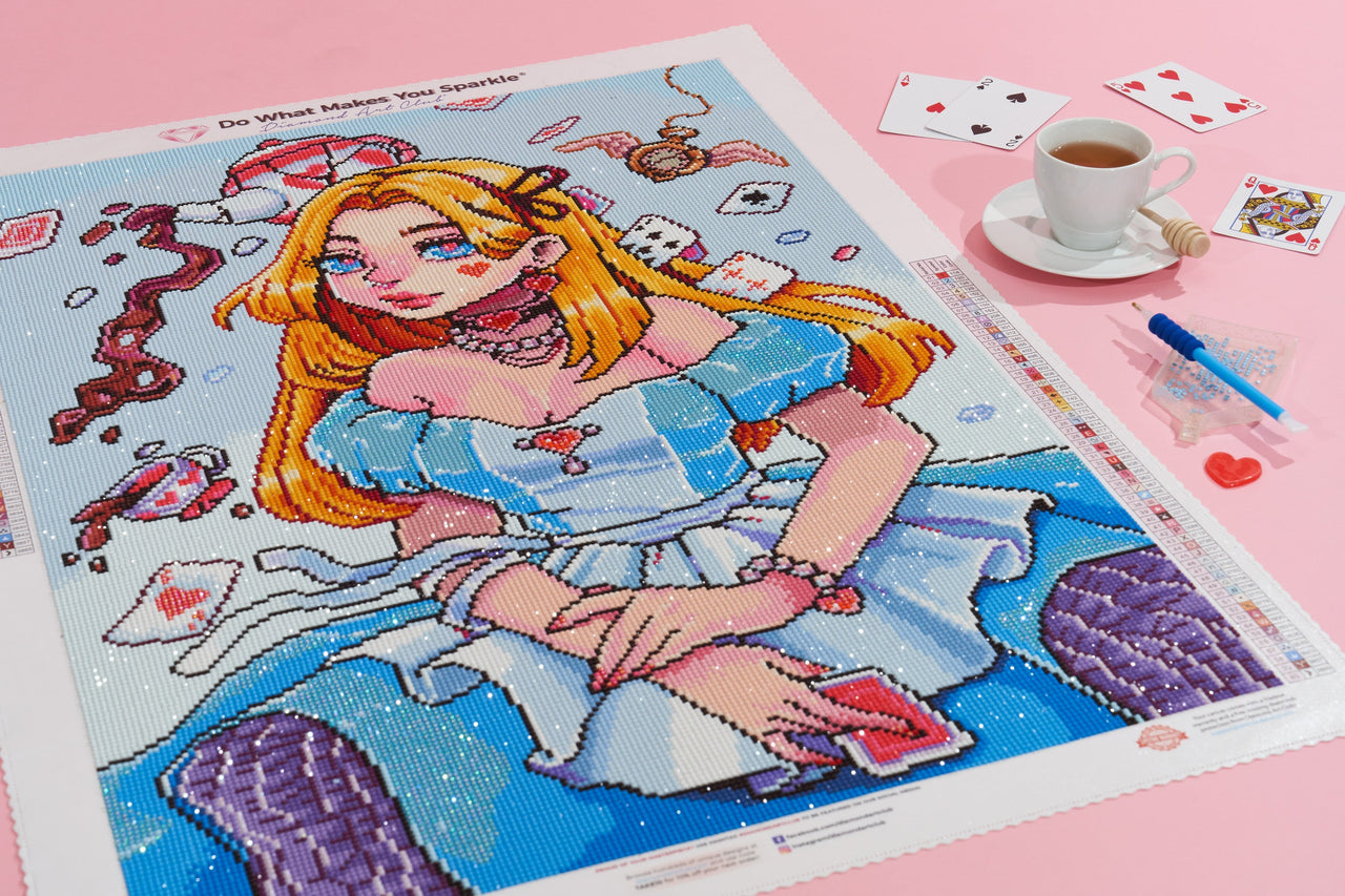 Diamond Painting Alice 20" x 28" (50.7cm x 70.6cm) / Round With 60 Colors Including 4 ABs / 45,612