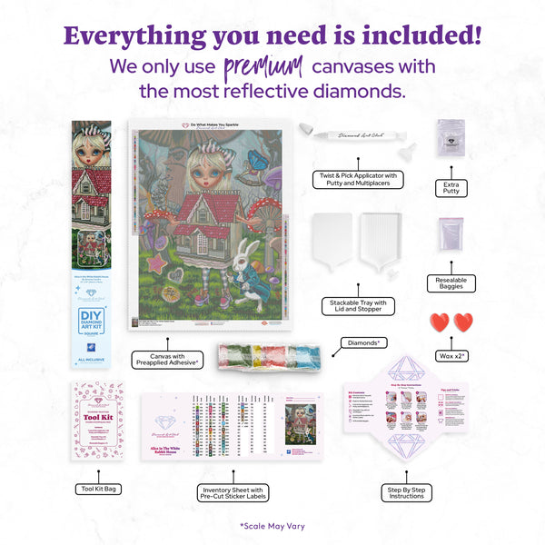 Alice in The White Rabbit House | Diamond Art Club™