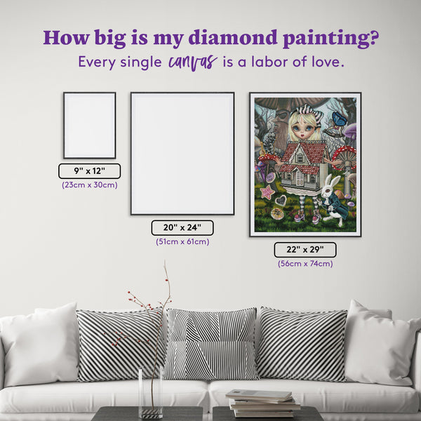 Alice in The White Rabbit House | Diamond Art Club™
