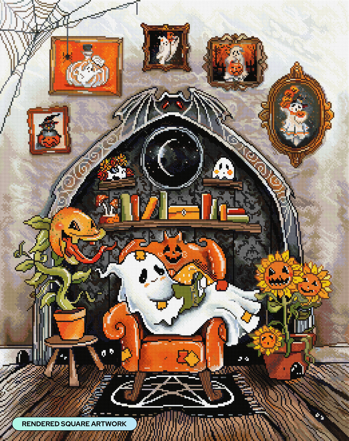 Diamond Painting Alone Time 25.6" x 32.2" (65cm x 82.1cm) / Square with 79 Colors including 1 AB and 5 Fairy Dust Diamonds / 86,130