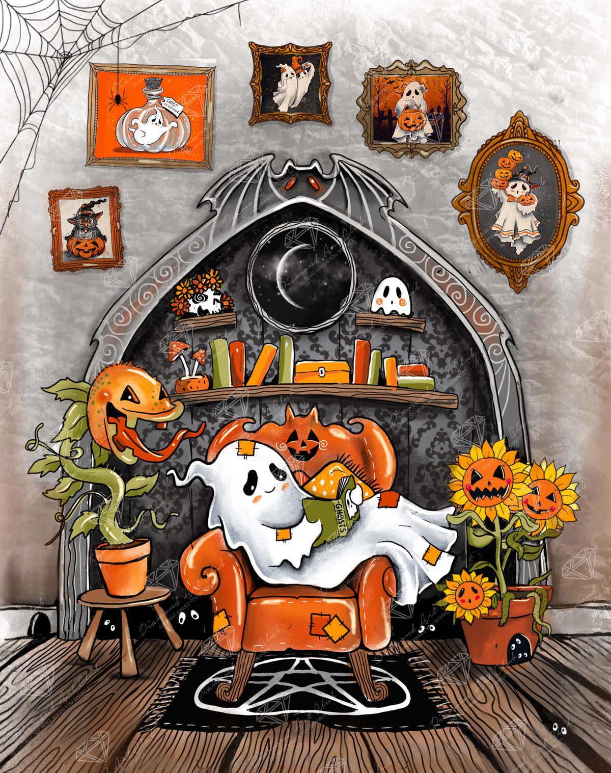 Diamond Painting Alone Time 25.6" x 32.2" (65cm x 82.1cm) / Square with 79 Colors including 1 AB and 5 Fairy Dust Diamonds / 86,130