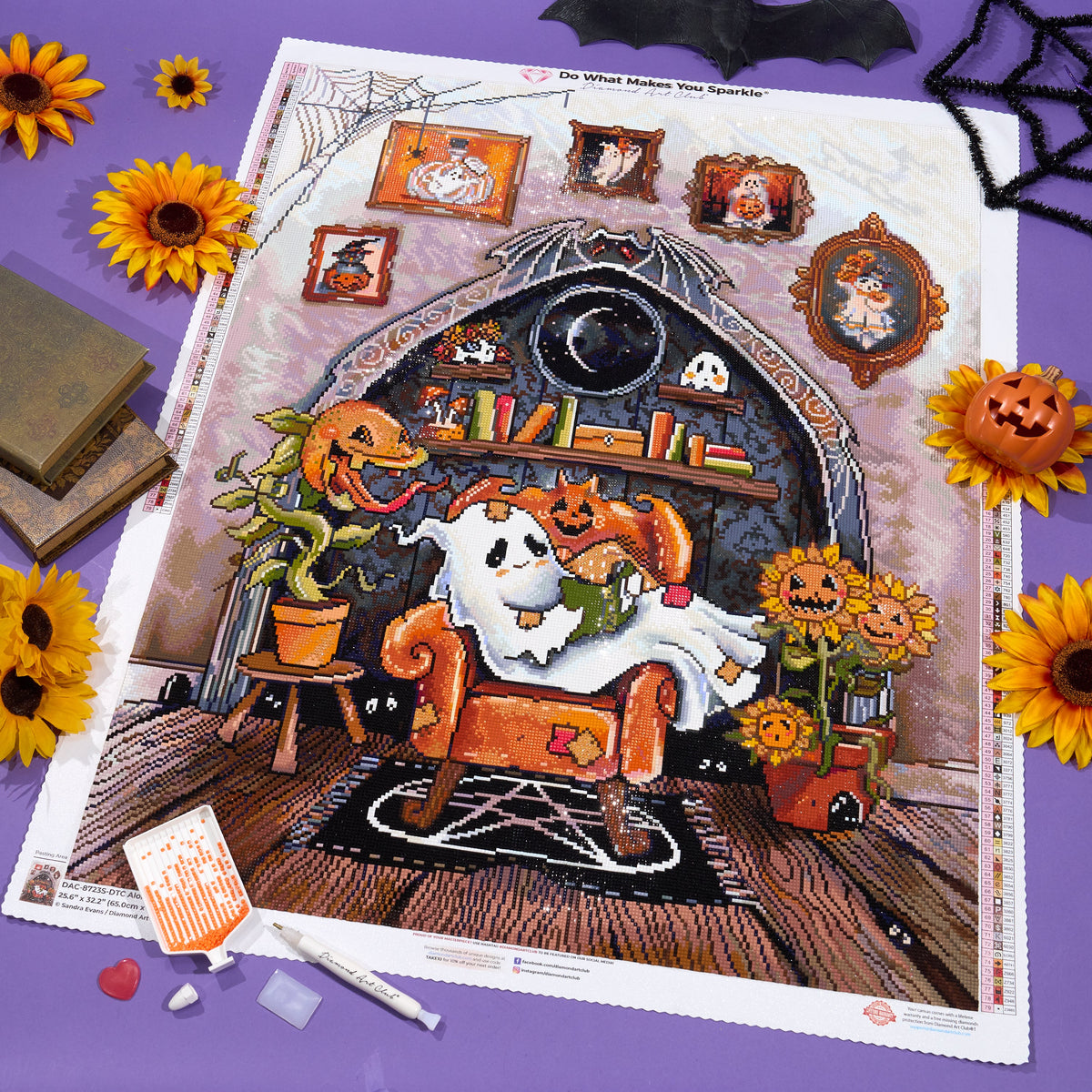 Diamond Painting Alone Time 25.6" x 32.2" (65cm x 82.1cm) / Square with 79 Colors including 1 AB and 5 Fairy Dust Diamonds / 86,130