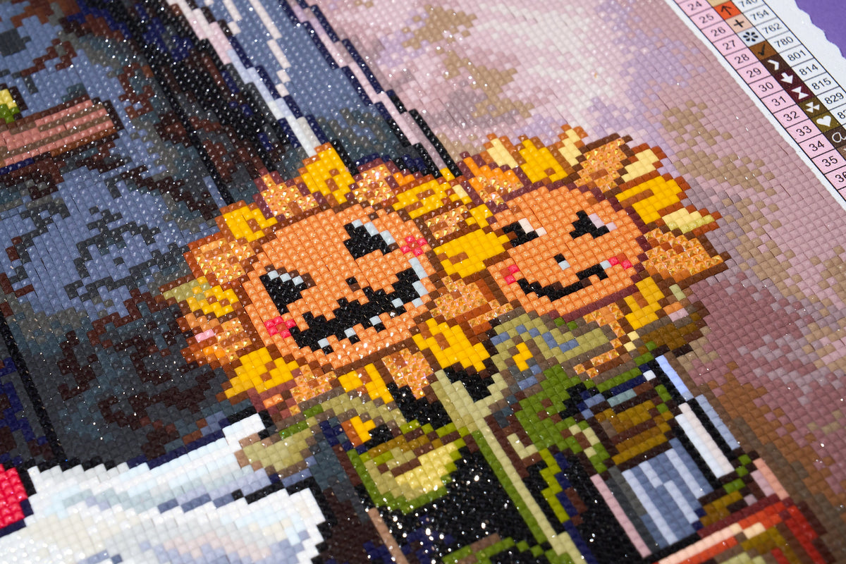 Diamond Painting Alone Time 25.6" x 32.2" (65cm x 82.1cm) / Square with 79 Colors including 1 AB and 5 Fairy Dust Diamonds / 86,130