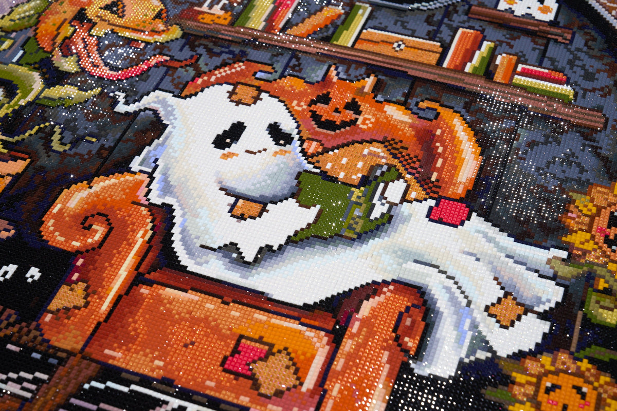 Diamond Painting Alone Time 25.6" x 32.2" (65cm x 82.1cm) / Square with 79 Colors including 1 AB and 5 Fairy Dust Diamonds / 86,130