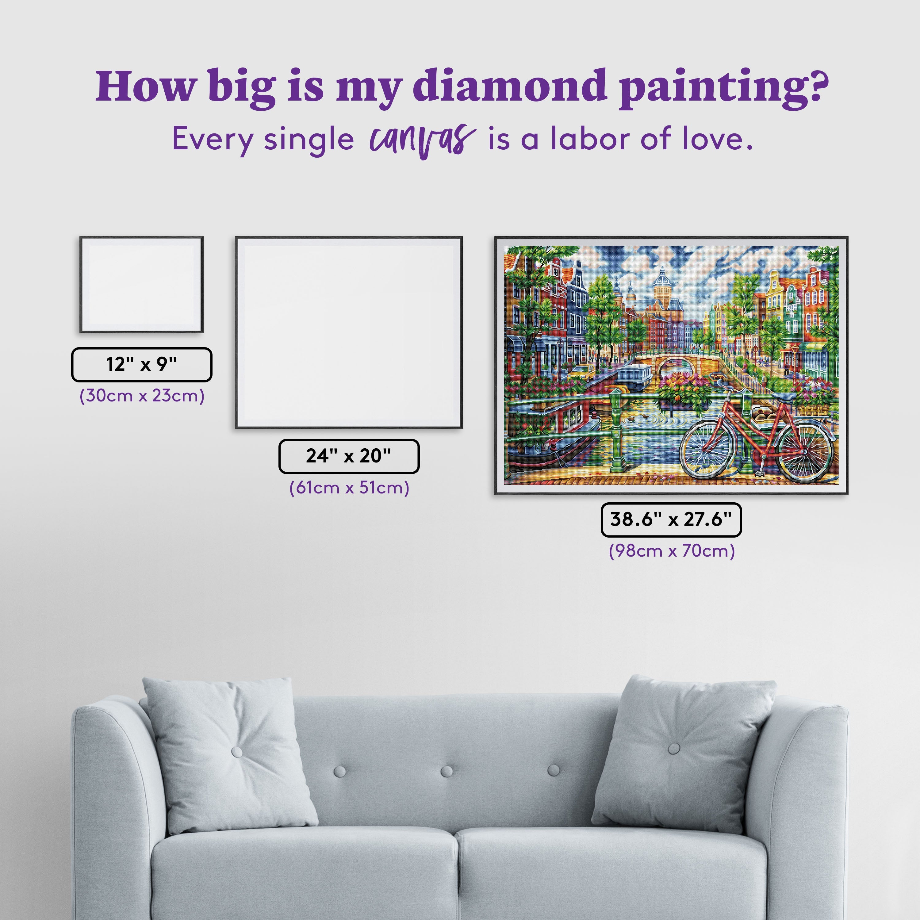 アムステルダム運河 ダイヤモンドアートキット – Diamond Art Club