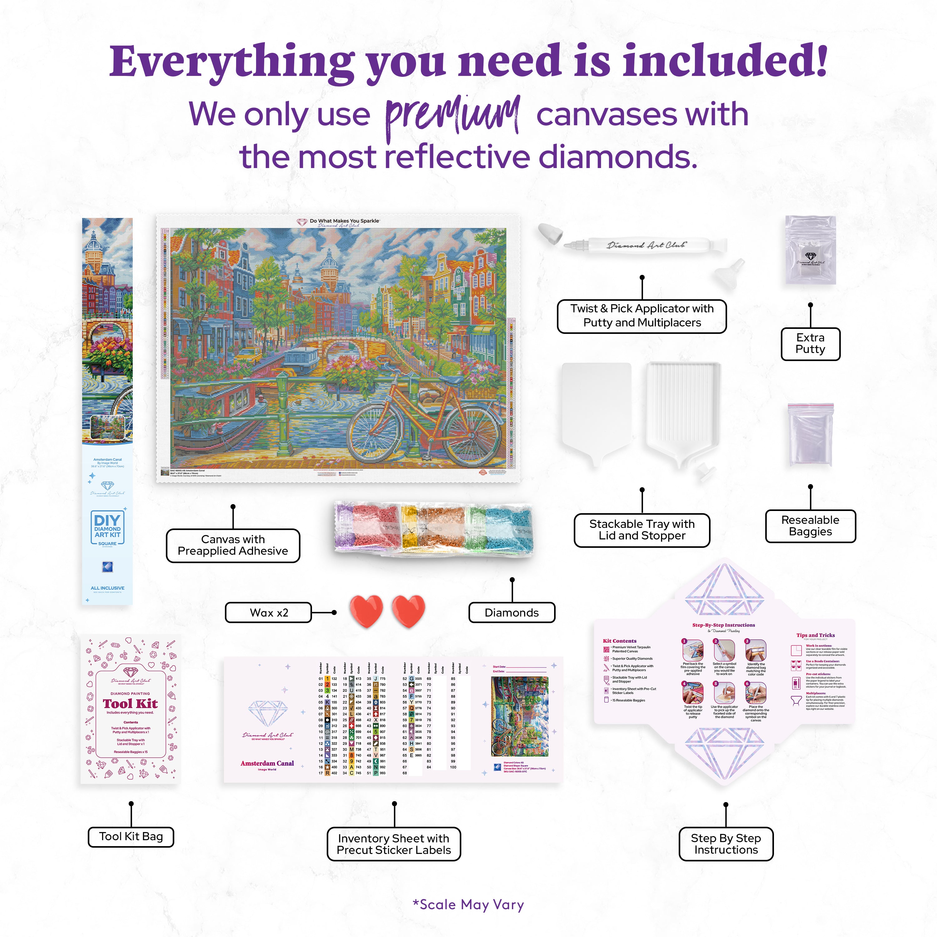 アムステルダム運河 ダイヤモンドアートキット – Diamond Art Club