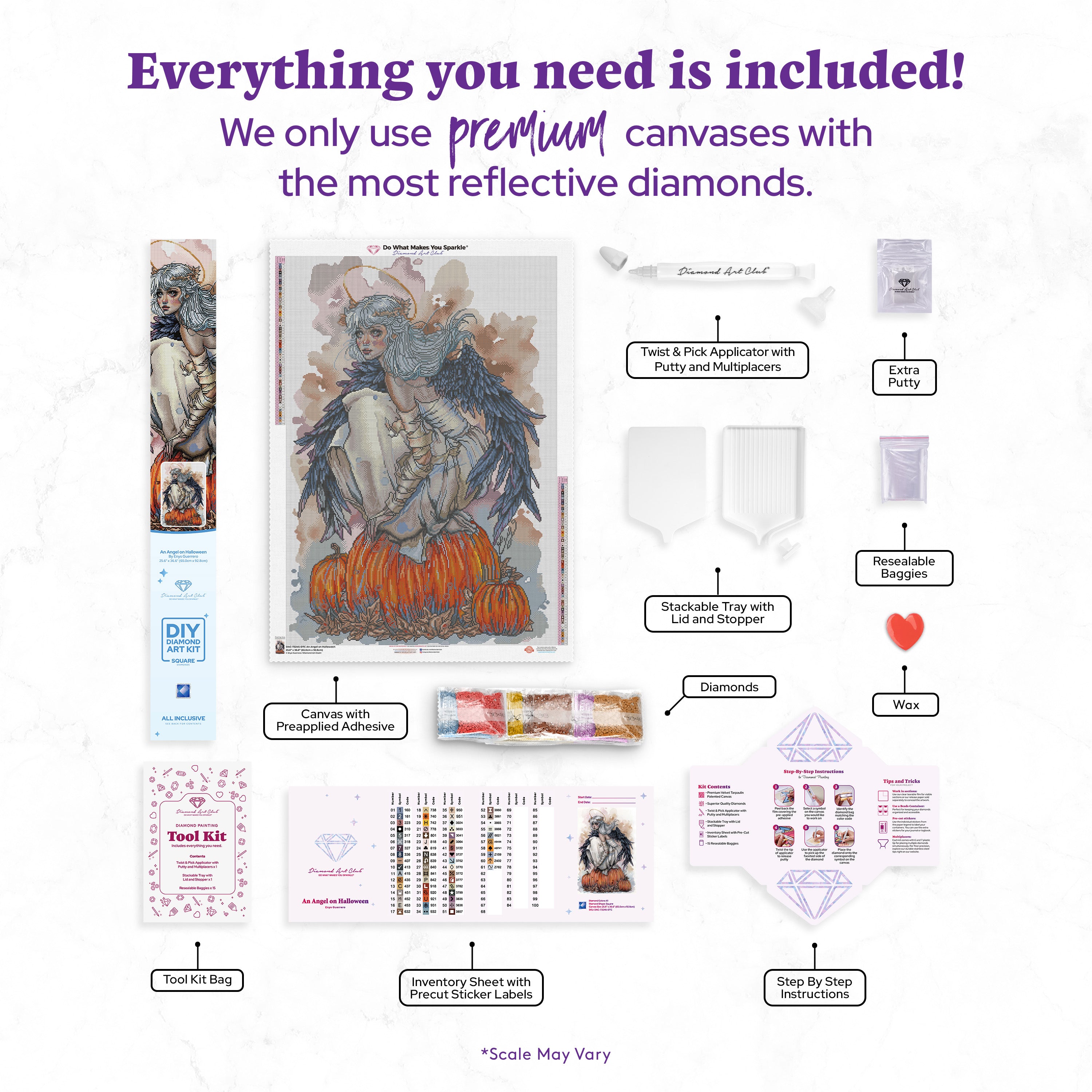 An Angel on Halloween – Diamond Art Club