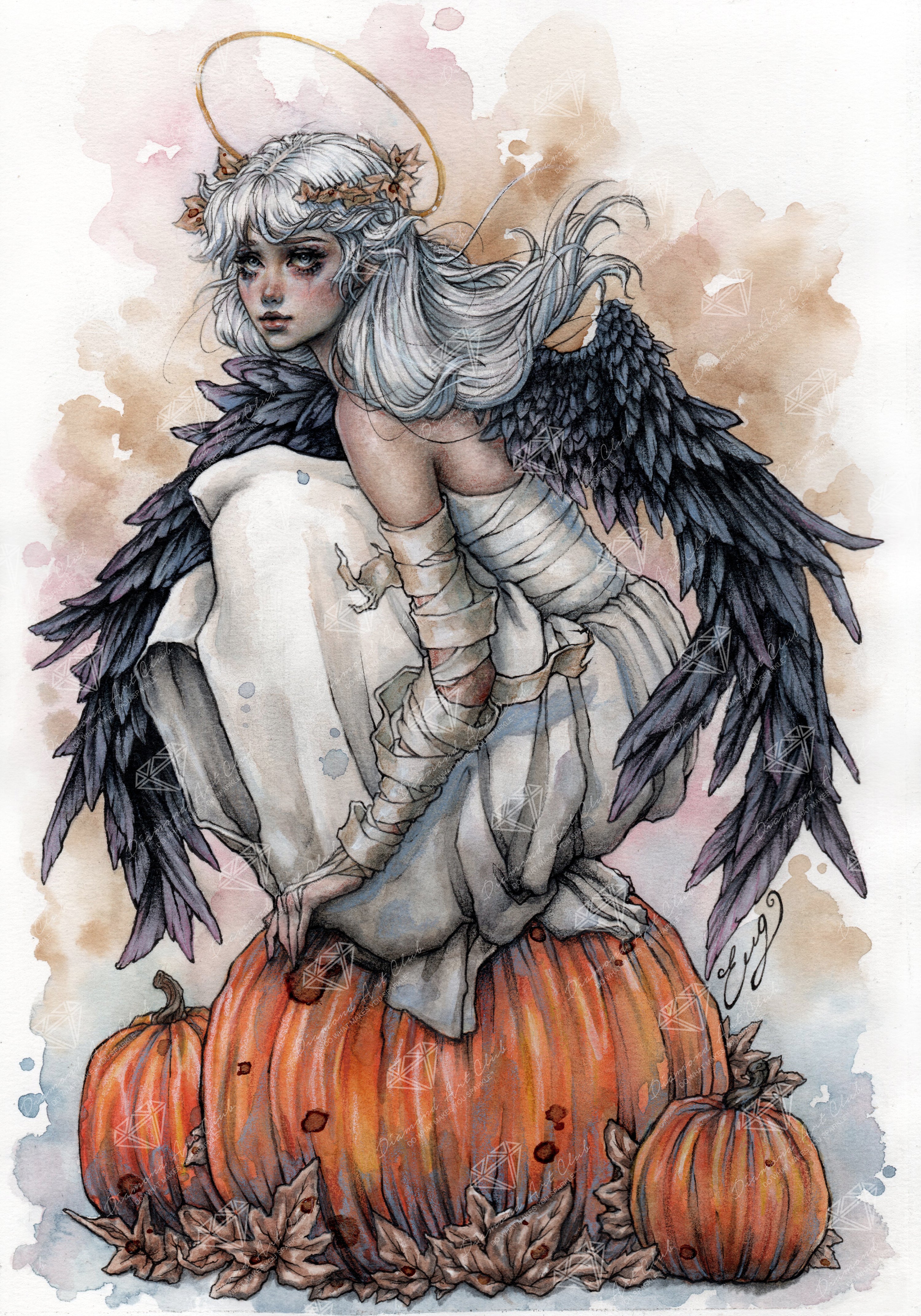 An Angel on Halloween – Diamond Art Club