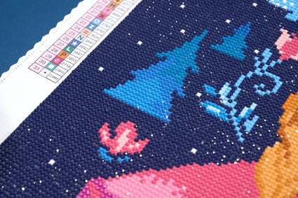 Diamond Painting Anna 13" x 17" (33cm x 44cm) / Round with 31 Colors including 3 Fairy Dust Diamonds / 19,200