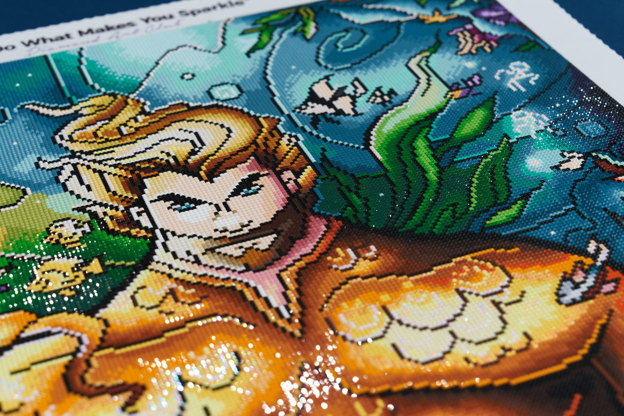 Diamond Painting Aquaman™ 22" x 33" (55.8cm x 83.7cm) / Square with 72 Colors including 3 ABs / 75,264
