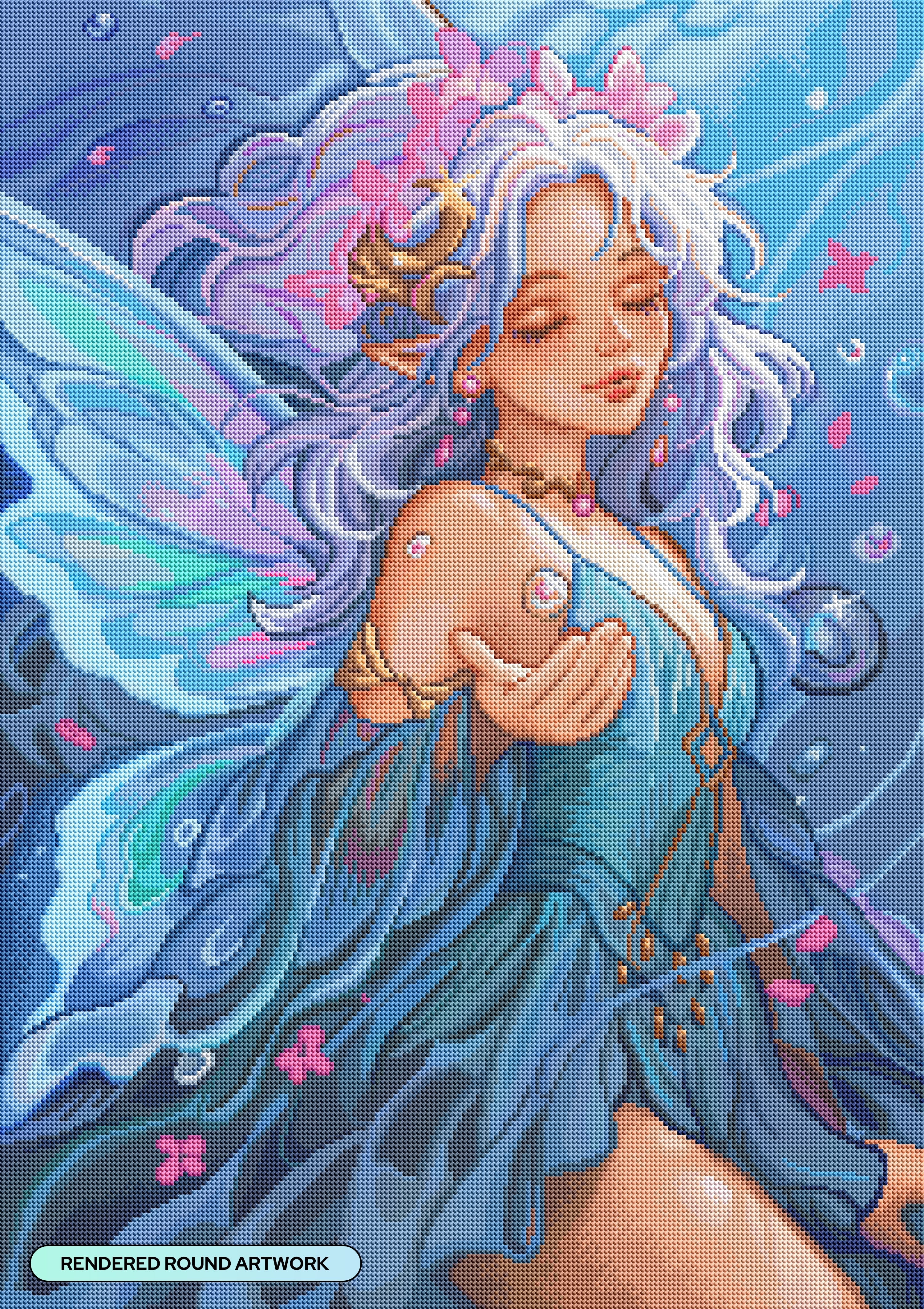 その他 Mineral Resin Art ~Aquamarine D Style~ Aquamarine Fairy – Diamond Art Club