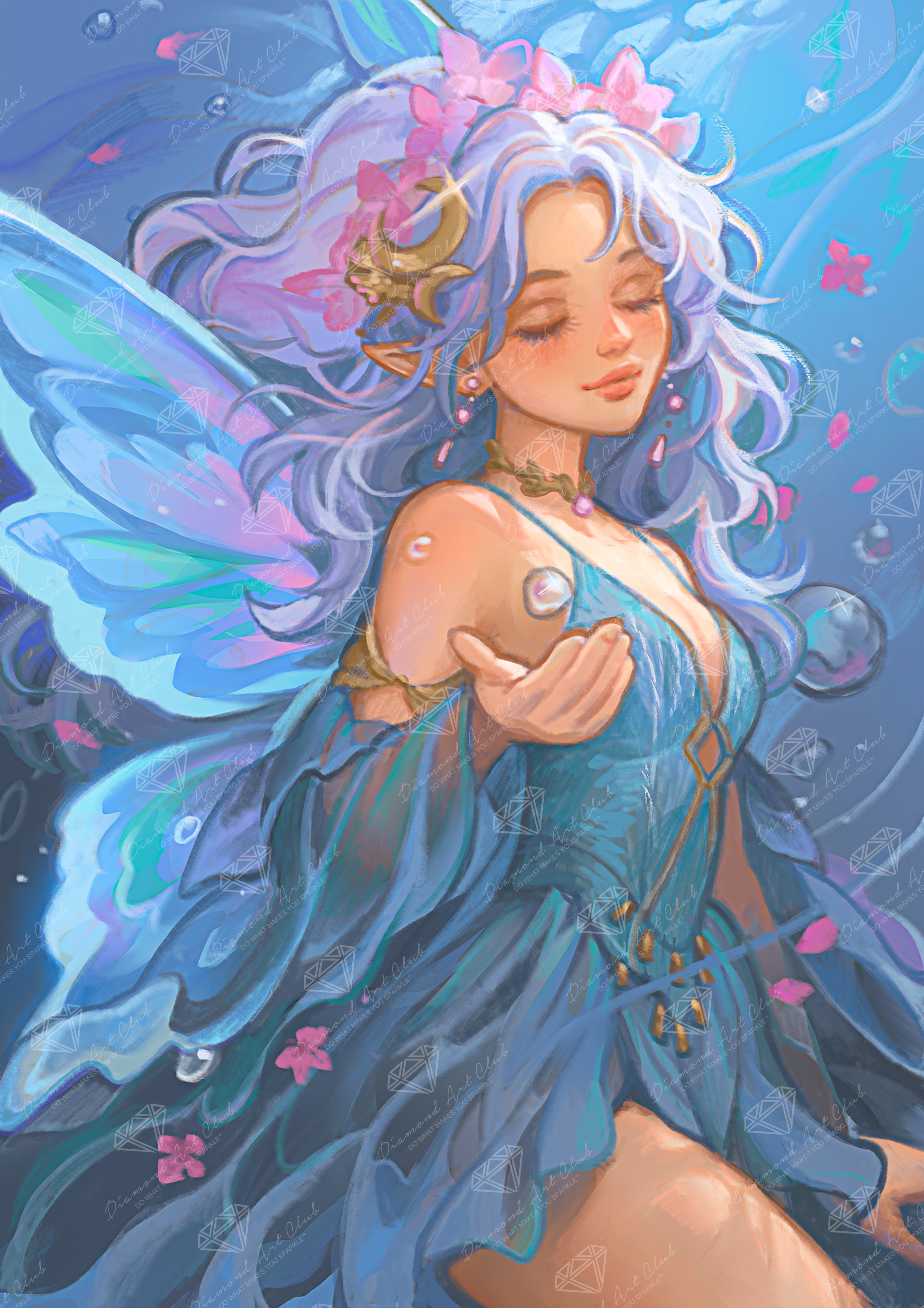 Aquamarine Fairy – Diamond Art Club
