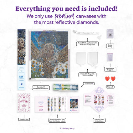 Diamond Painting Aries 25.6" x 31.9" (65cm x 81cm) / Square with 77 Colors including 2 ABs and 3 Fairy Dust Diamonds / 84,825