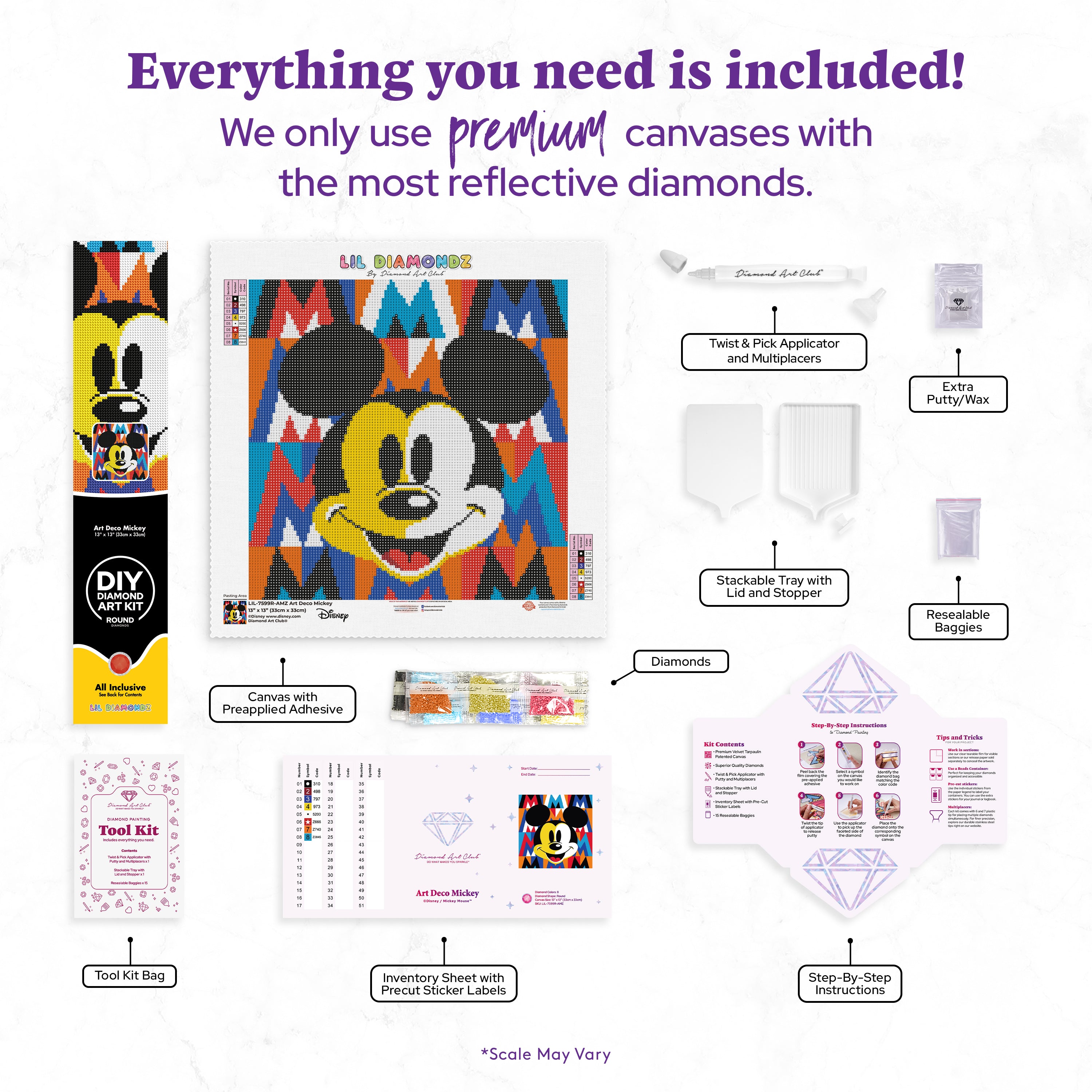 Art Deco Mickey – Diamond Art Club