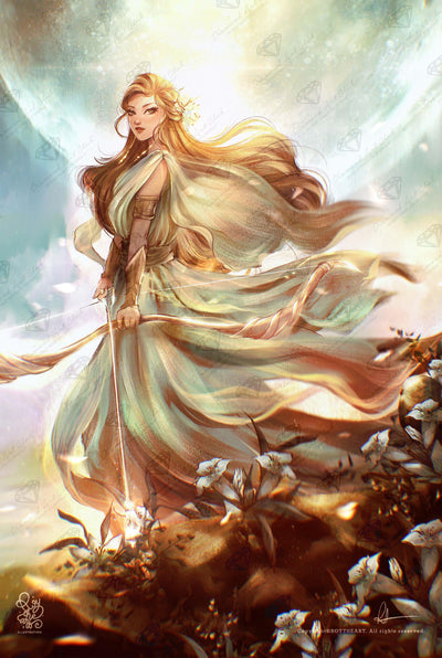 Diamond Painting Artemis 25.6" x 38.2" (65cm x 97cm) / Square with 55 Colors including 3 ABs and 1 Fairy Dust Diamonds / 101,529