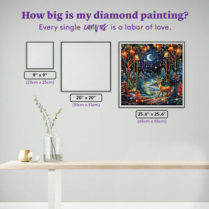 Diamond Painting Aspen Glow 25.6" x 25.6" (65cm x 65cm) / Square with 67 Colors including 3 ABs and 1 Fairy Dust Diamond / 68,121