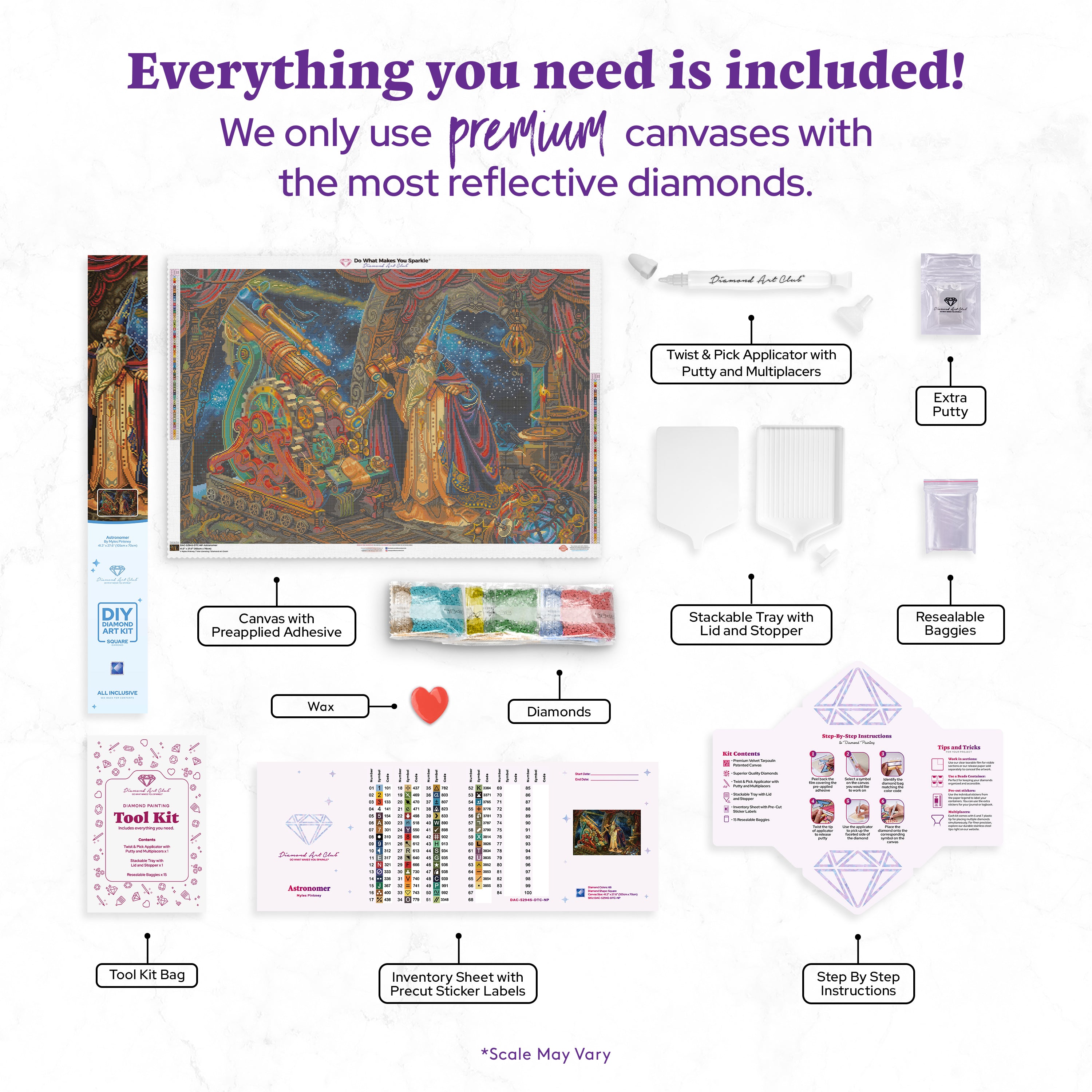 Diamond Art Kit Astronomer ダイアモンドアートクラブ Astronomer Diamond Painting Kit – Diamond Art Club