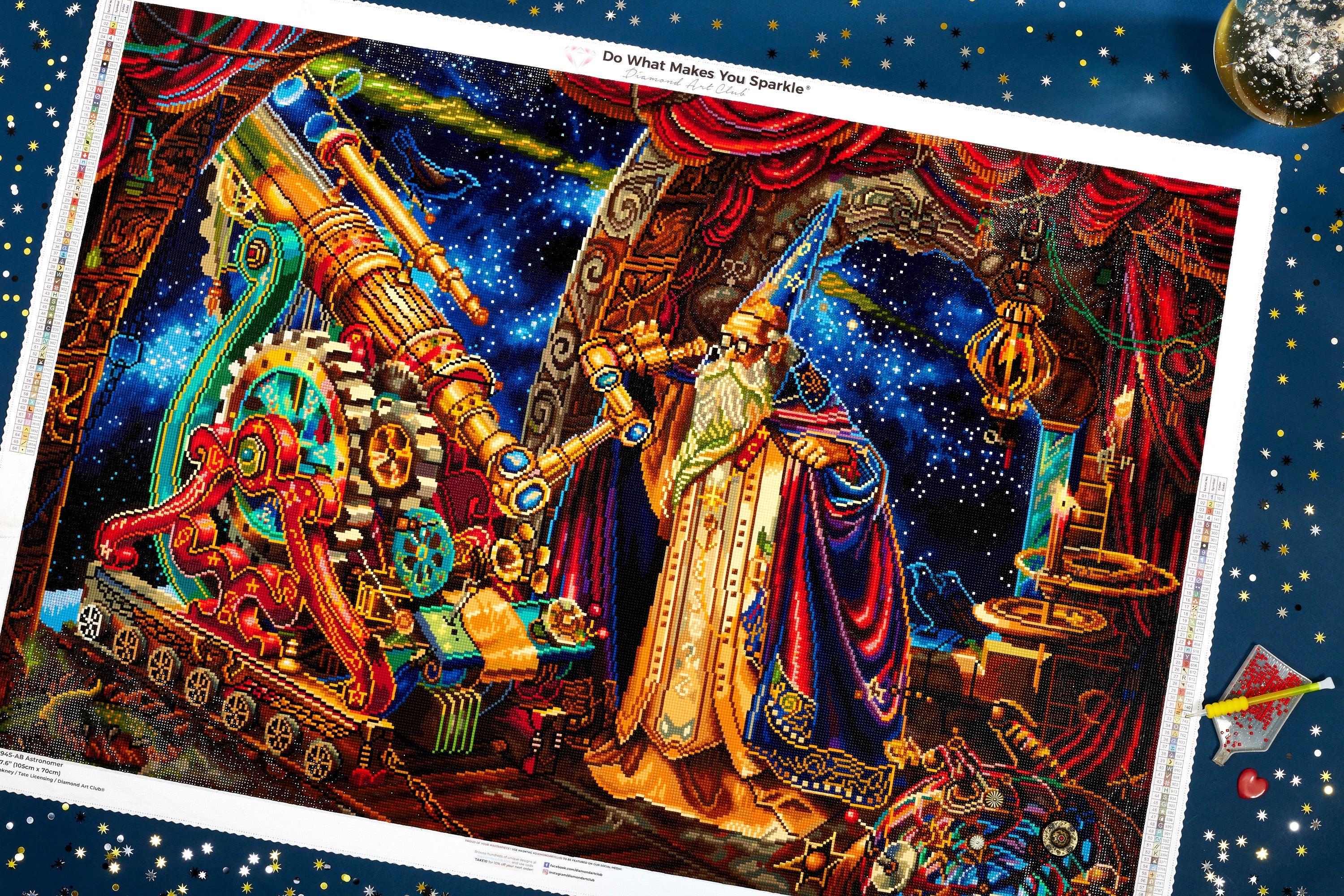 Diamond Art Kit Astronomer ダイアモンドアートクラブ Astronomer Diamond Painting Kit – Diamond Art Club