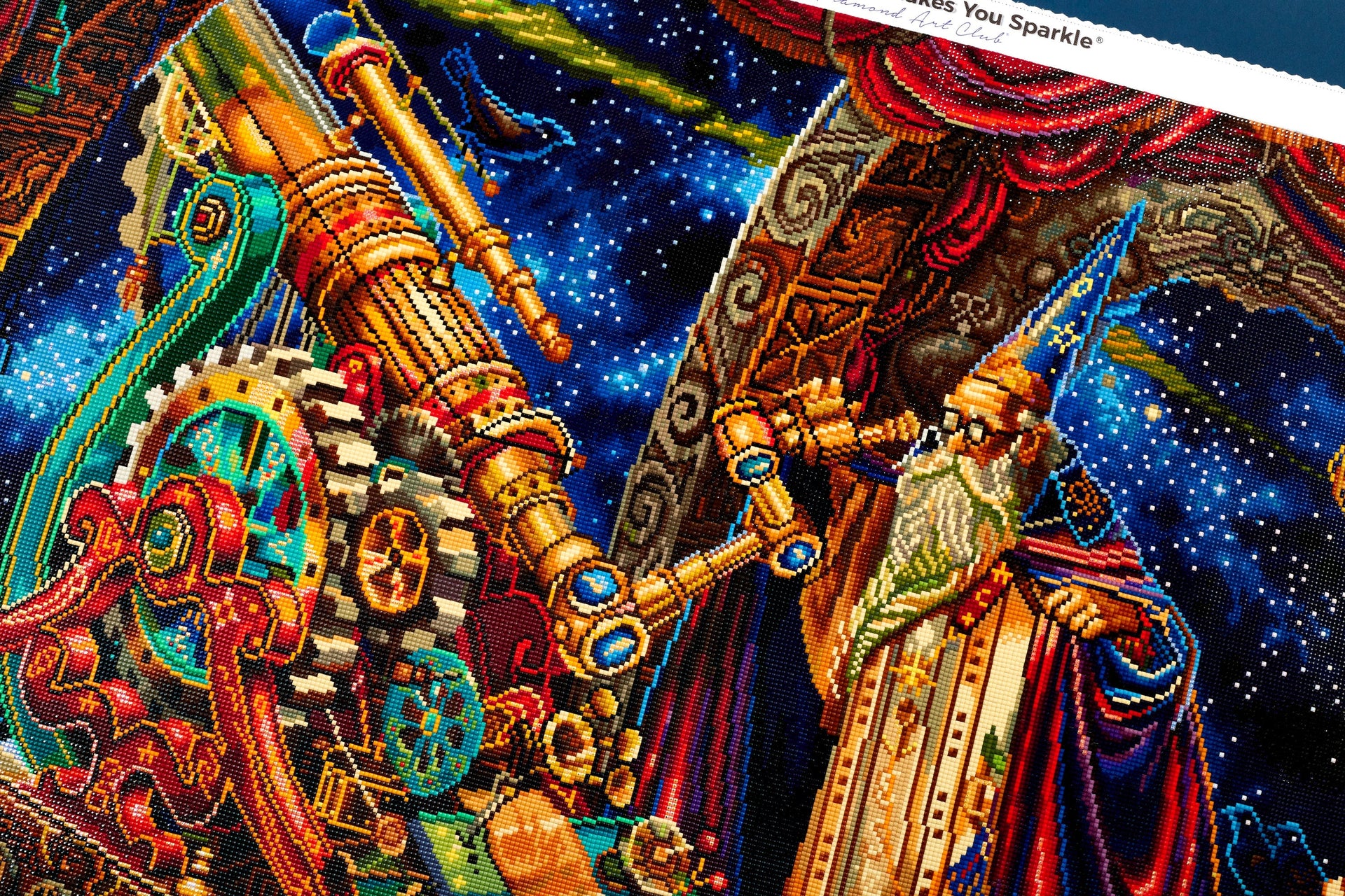 Diamond Painting Astronomer 41.3" x 27.6" (105cm x 70cm) / Square with 66 Colors including 4 ABs / 118,301