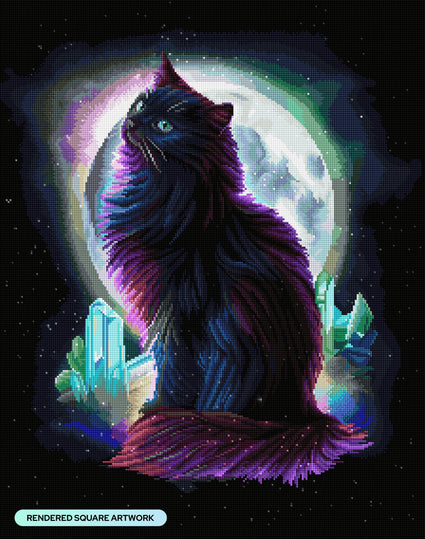 Diamond Painting Aura 22" x 28" (55.8cm x 70.7cm) / Square with 58 Colors including 1 AB and 1 Iridescent Diamond and 4 Fairy Dust Diamonds / 63,616