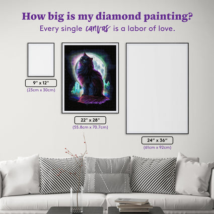 Diamond Painting Aura 22" x 28" (55.8cm x 70.7cm) / Square with 58 Colors including 1 AB and 1 Iridescent Diamond and 4 Fairy Dust Diamonds / 63,616